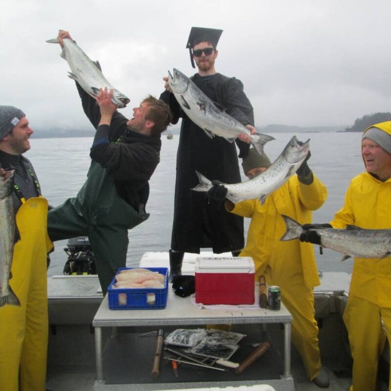 sitka alaska salmon fishing at hook it and cook it