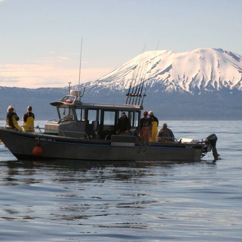 charter fishing in sitka, alaska with Mt. Edgecumbe