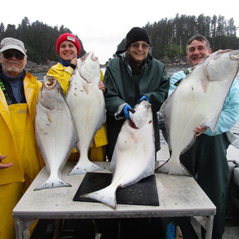 Angling Unlimited fishing group hold their halibut