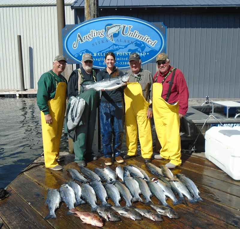 Salmon fishing in Sitka, Alaska with Angling Unlimited