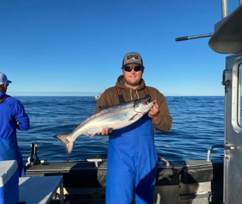 Zach Sulliasen fishing in Sitka, AK with Angling Unlimited
