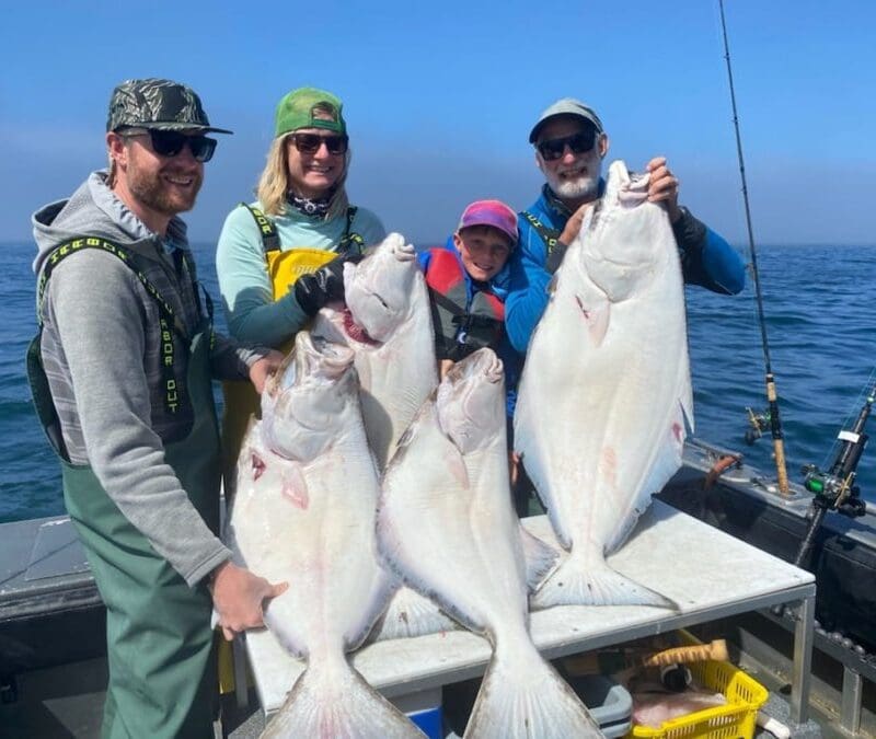Holder Family catches excellent halibut with Angling Unlimited in Sitka, AK