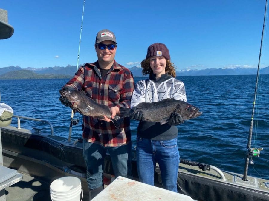 Hannelore & Zack Black Rockfish Fishing with Angling Unlimited in Sitka, AK