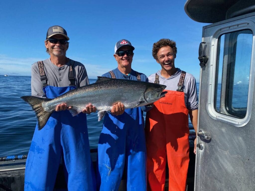 Group with August King Salmon